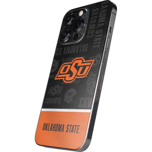 Oklahoma State University Split Jersey iPhone 14 Pro Skin